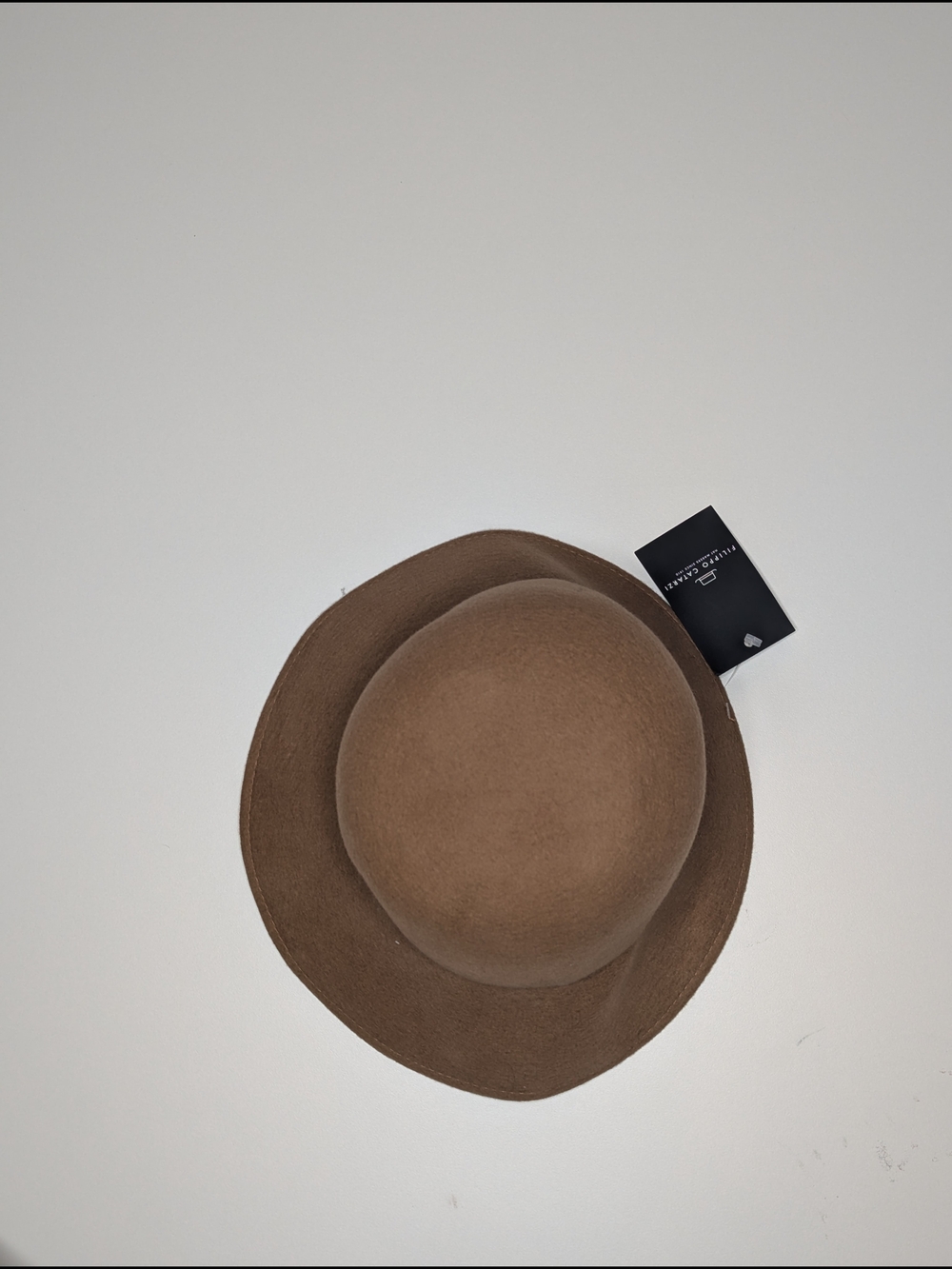 Filippo Catarzi Brown Wide-Brim Felt Hat